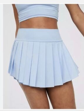 NWT OFFLINE by Aerie Real Me Pleated Tennis Skirt - Baby Blue - Size Medium
